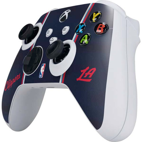 NBA Los Angeles Clippers Distressed Red Xbox Series S Controller Skin